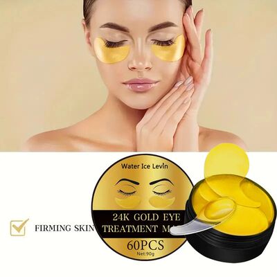 24K Gold Collagen Eye Mask Anti Dark Circles Eyes Bags Moist