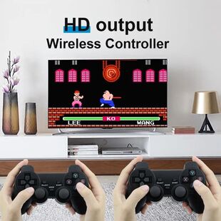 Consola de videojuegos 4K, mando inalámbrico, 20000 juegos