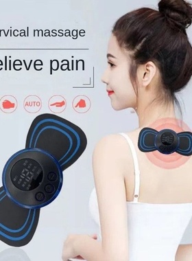 Massageador De Pesco?o Recarregável, 8 Modos, Massagem Elé