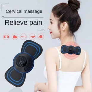 Massageador De Pesco?o Recarregável, 8 Modos, Massagem Elé