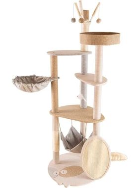 árvore de gato interior multifuncional, torre de gato multi