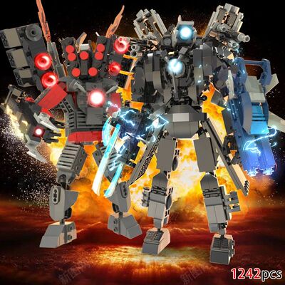 MOC Skibidi Toilet Bricks DIY Model Toys para ni?os Titan TV