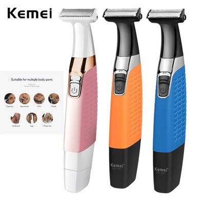 Kemei Afeitadora eléctrica de una hoja para hombre y mujer