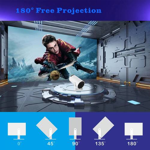 Proyector inteligente para cine en casa, dispositivo 4K, And