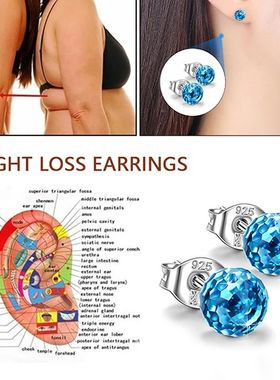 Pendientes de cristal de colores para perder peso, aretes ma