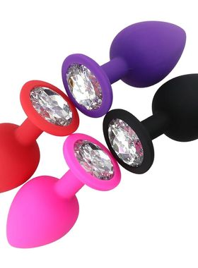 Mini plug anal iniciante para casais, plug anal de silicone