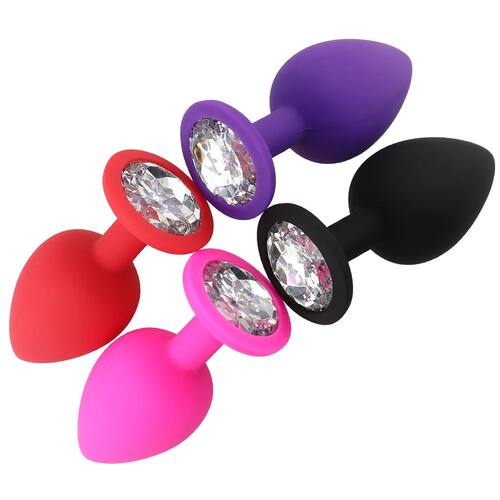 Mini plug anal iniciante para casais, plug anal de silicone