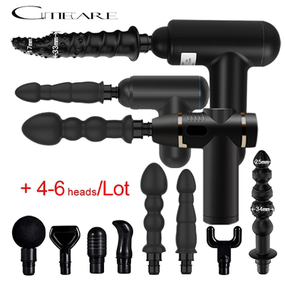 Pistola de Massagem Elétrica Multi Estilo, LCD, Fascia, Ema