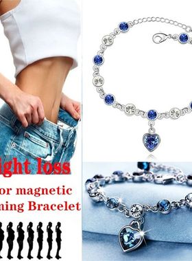 Pulsera de plata 925 pura para pérdida de peso, brazalete d