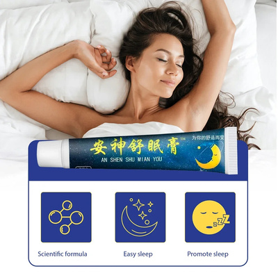 6Pcs Insomnia Ointment Herbal Sleep Aid Cream Relieve Sss An