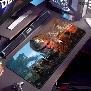 Mito Jogo Tapete Grande Mousepad WuKong Preto Office