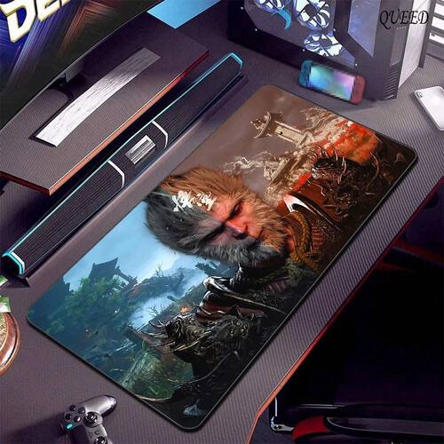 Mito Preto WuKong Mousepad, Grande Jogo, Office PC, Tapete d