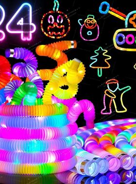 Tubos de Flash LED para adultos, juguetes para aliviar el es