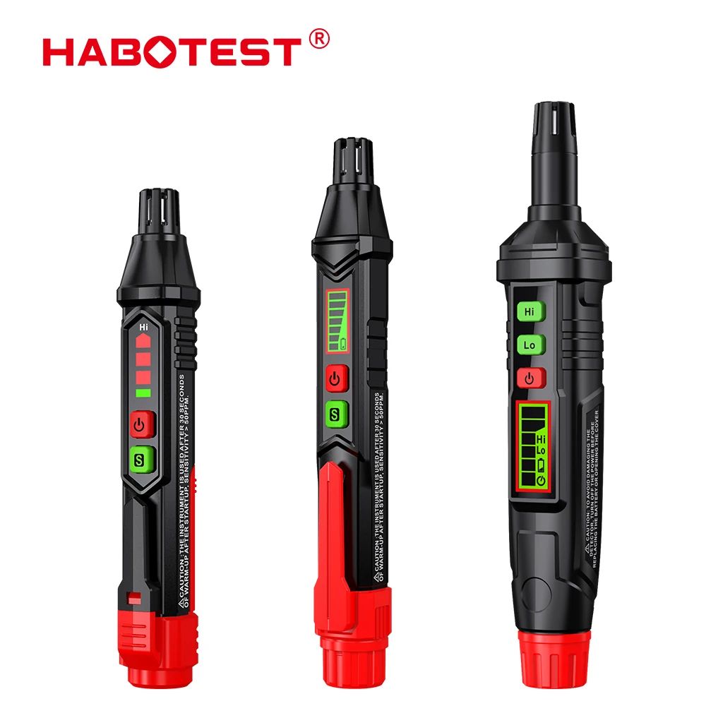 HABOTEST-Detector de fugas de Gas HT59 HT60 HT61, alarma de
