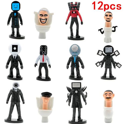 New Skibidi Toilet Man Camera Man Figure TV Man Speaker Man