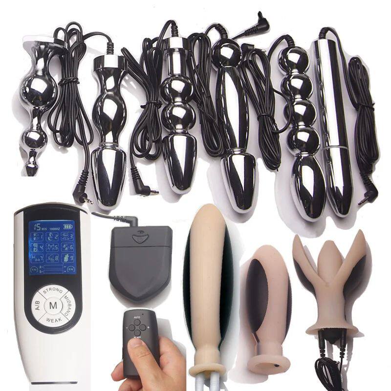Choque elétrico Butt Plug,Bdsm Eletro Brinquedos Sexuais An - 实物图