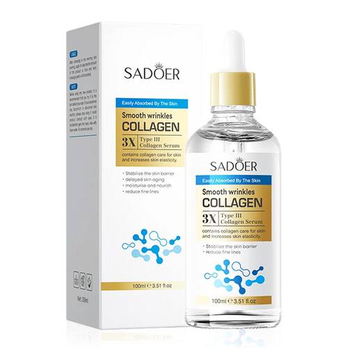 SADOER Anti Wrinkles Collagen Serum Facial Moisturizing Brig