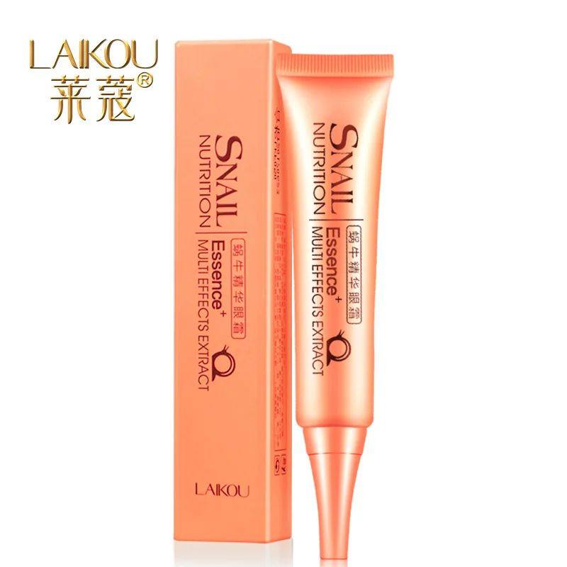 Laikou Eye Mask Snail Eye Cream Serum Dark Circles Anti-Puff