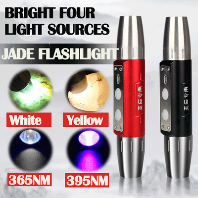 Poderosa Jade Lanterna LED, Recarga USB, Embutido 18650 Toch