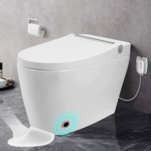 Vaso sanitário inteligente com assento aquecido, descarga a