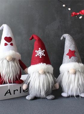 Natal Faceless Gnome Santa Boneca, Xmas Tree Hanging Ornamen