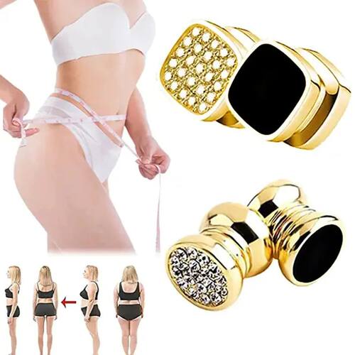 Pendientes magnéticos de circonita para mujer, aretes sin P