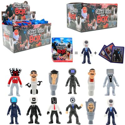 Skibidi-figura misteriosa de inodoro, caja ciega, juguetes,