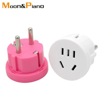 Adaptador de enchufe de pared para viaje, Convertidor de 2 c