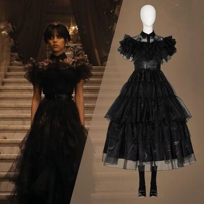 Black Cosplay Costume for Halloween, Prom Party Dress, Nova