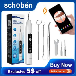 Schoben-Limpador de Dentes Ultrass?nico com Camera Visual El