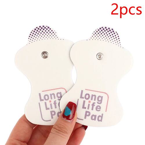 2PCS Long Life Pad Electrode Massage Pads Cable for Digital