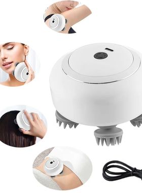 Elétrica profunda tecido couro cabeludo massageador, recarr