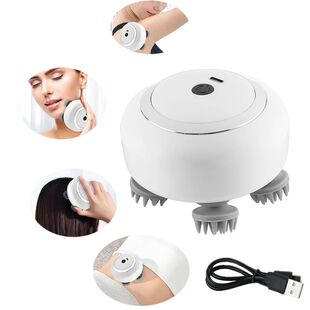 Elétrica profunda tecido couro cabeludo massageador, recarr