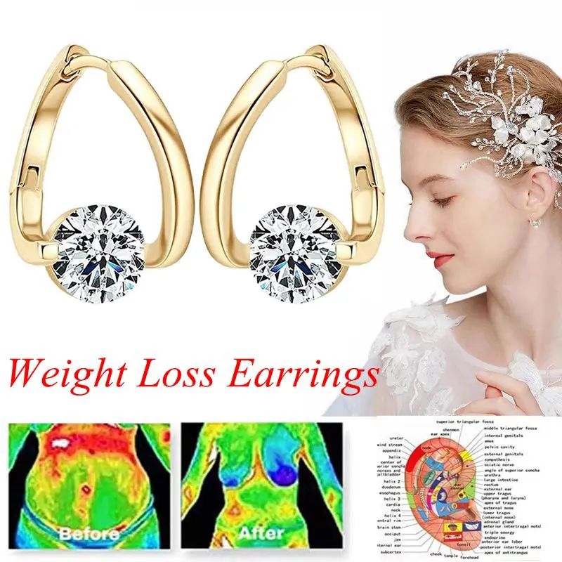 Pendientes linfáticos de germanio para novia y esposa, ador