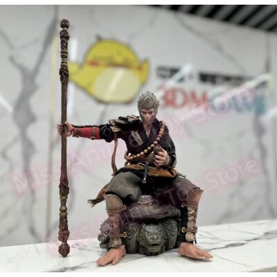 Jogo mito preto: wu kong anime figura fazer uma estátua via