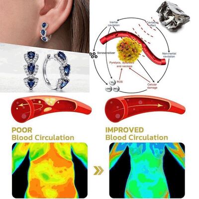 Pendientes de terapia para pérdida de peso, joyería adelga