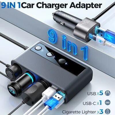 Joyroom-Adaptador de cargador de coche de 154W, divisor de e