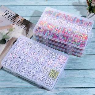 Glass Seed Letter Beads Set Box For Bracelet Jewelry Making