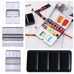 Art Supplies Creative Empty Paint Palette Watercolor Storage