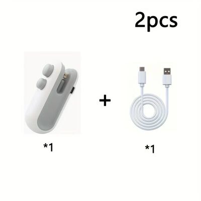 Never Waste a Snack Again! 2-Pack Portable Bag Sealer with U