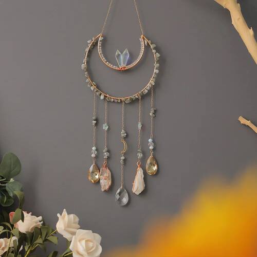 Elegant Natural Stone Dream Catcher Tree of Life Sun Catcher