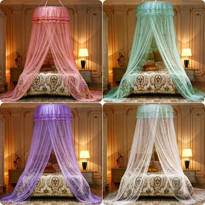 Dome Ceiling-Mounted Round Princess Mosquito Net Polyester f