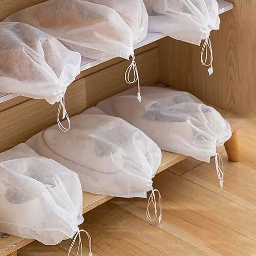 10/30/50pcs Shoes Storage Bag Closet Organizer Non-woven Tra