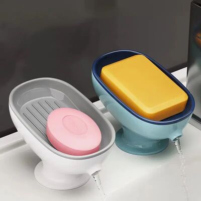 1Pcs Self Draining Bathroom Soap Holder - Super Suction Port