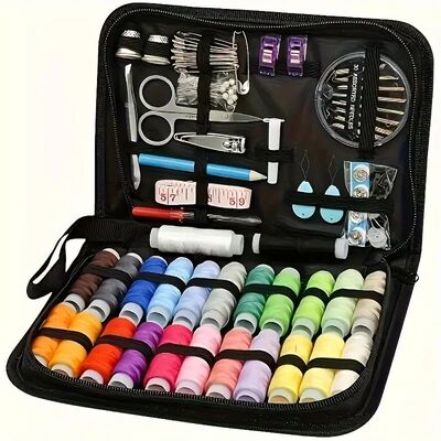 Large Sewing Kit Set 24-Colored Threads 30 Assorted Needles