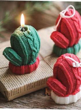 Christmas Series 3D Glove Modeling Aromatherapy Candle Mold