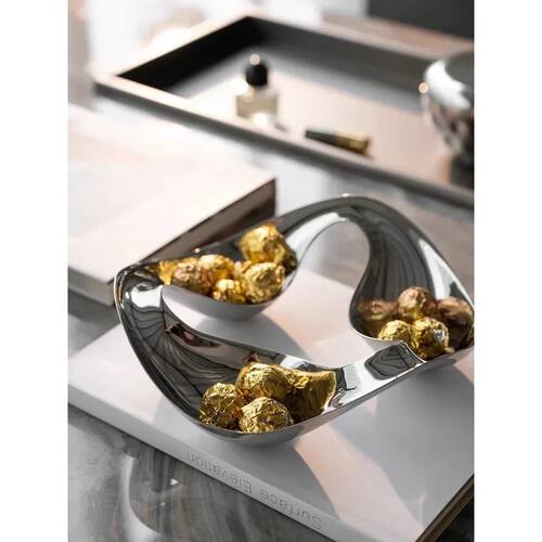 Stainless Steel Serving Tray Snack Bowls Candy Dish Dessert