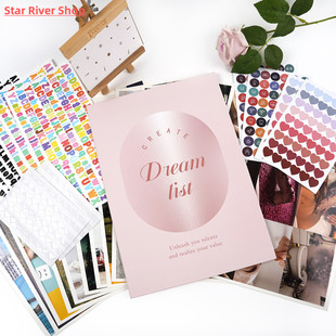Inspirational Vision Board Kit DIY Scrapbooking Themed Cards