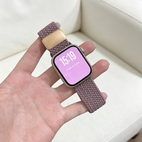 适用iwatch11/10表带S9苹果手表applewatch9秋冬新款S8S7编织磁吸