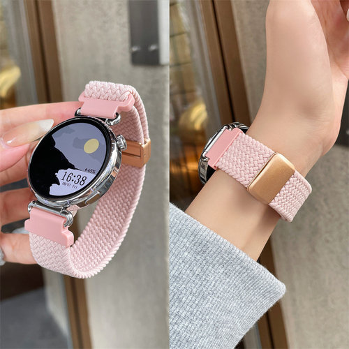 适用于oppowatchx3mini表带尼龙磁吸手表x2mini腕带编织透气女士